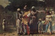 Winslow Homer Voorberei compete Oileverf for the carnival Spain oil painting artist